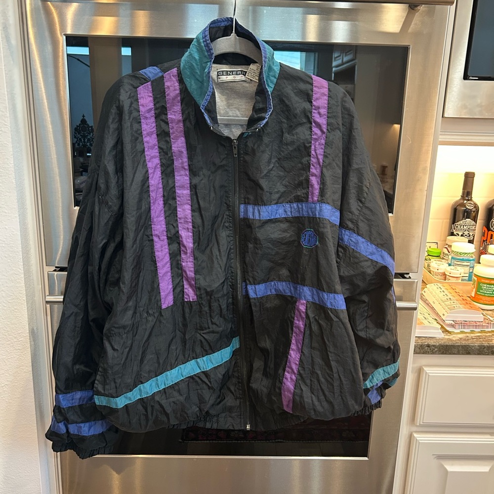 Vintage Black and Purple Jacket